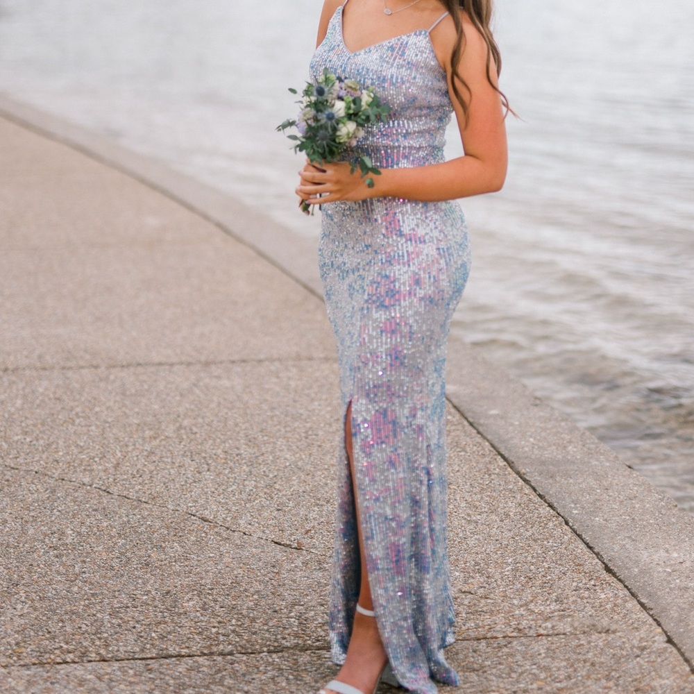 Elegant Sequin Evening Gown